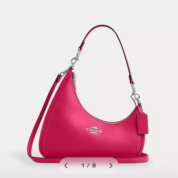 Coach Vibrant Pink Shoulder Twisted Terri Bag - Picture 1 of 7